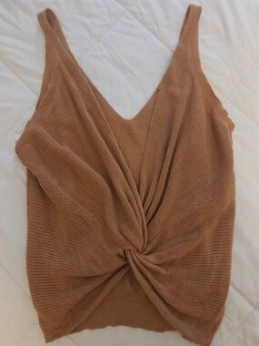 Back Knot Twist Tank Top